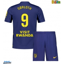 Atletico Madrid Alexander Sorloth #9 Bortedraktsett Barn 2025-26 Kortermet (+ Korte bukser)